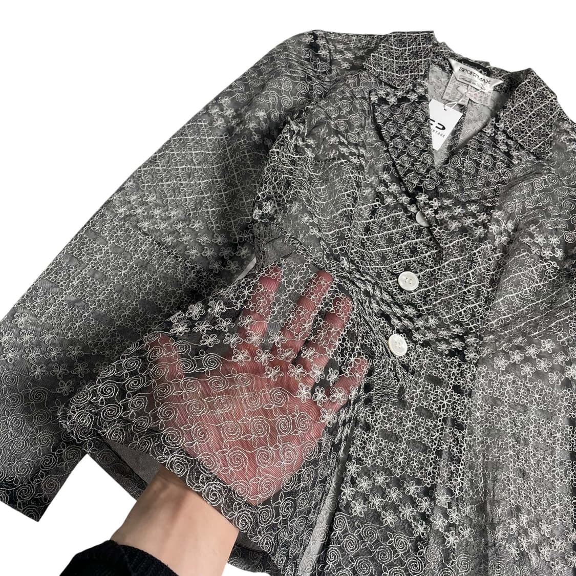 Sportmax 플라워 스티치 시스루 자켓 (italy)  상품이미지4