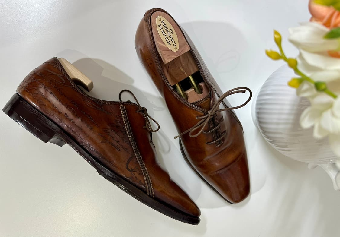 벨루티 베네치아 옥스포드 브라운 슈즈 상품이미지1