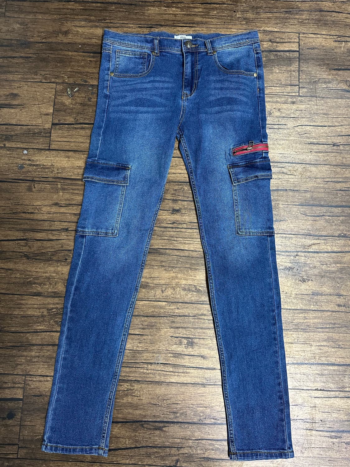 일본빈티지 MJC 메르카리(Mercari) 카고 청바지 L 사이즈 슬림핏 상품이미지1