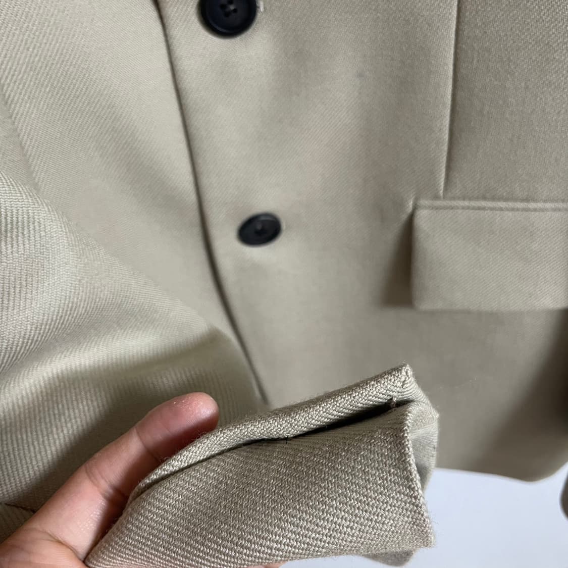 [48]21fw 솔리드옴므 3버튼 오버핏 블레이저 상품이미지4