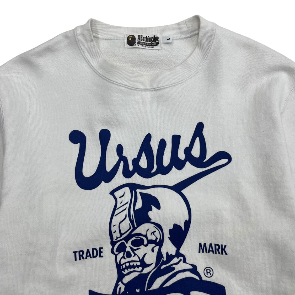 베이프 트레이드 마크 화이트 맨투맨 L ( 무신사 33만원대 완판 제품  상품이미지4