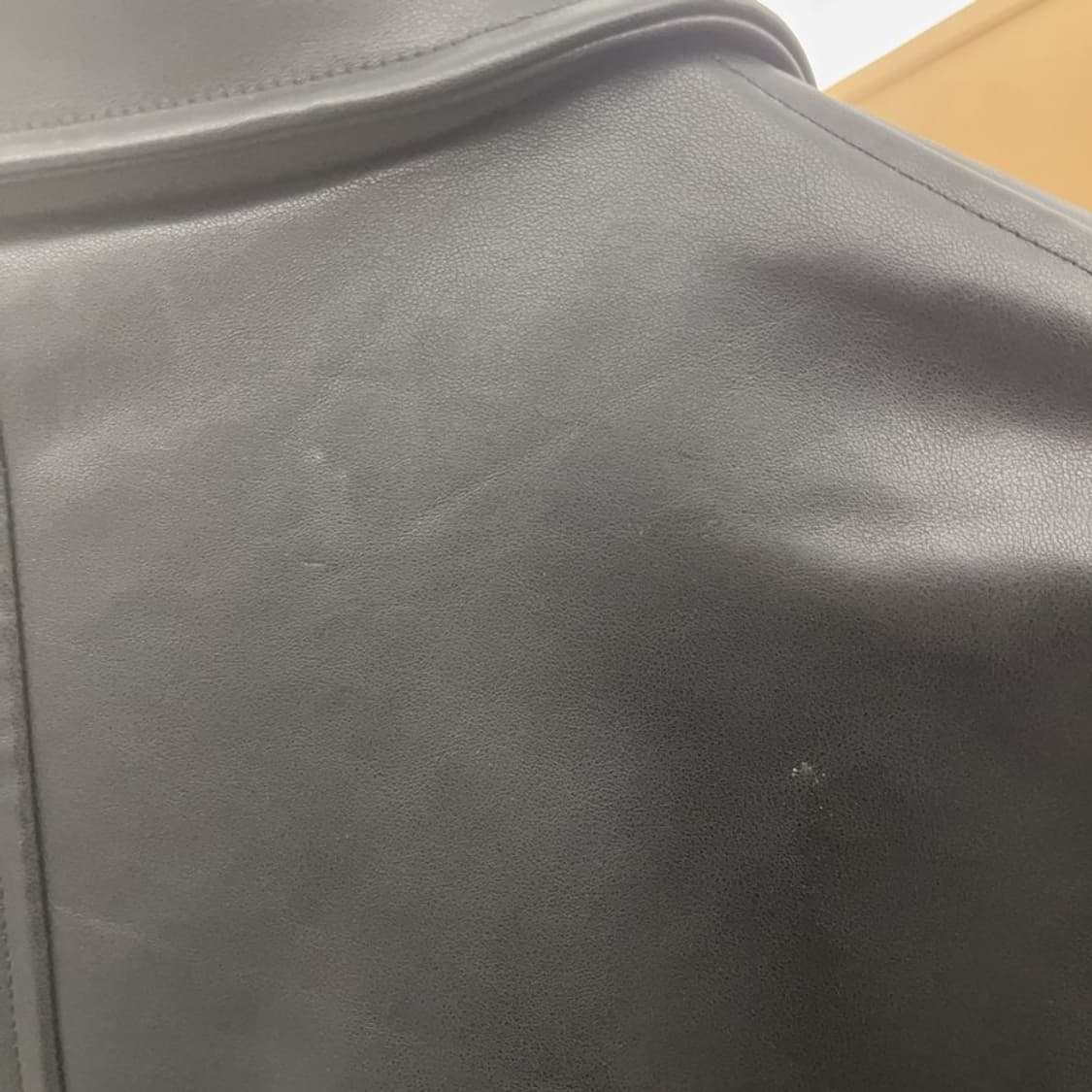 파르티멘토 레트로 캐주얼 바이커 레더 바시티자켓 S C08132 상품이미지7