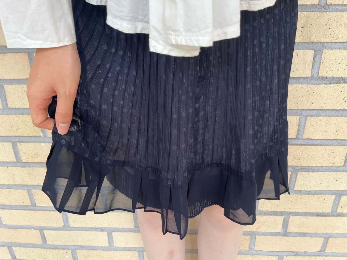 Pleated Dot Skirt 레이어 도트 스커트 상품이미지2