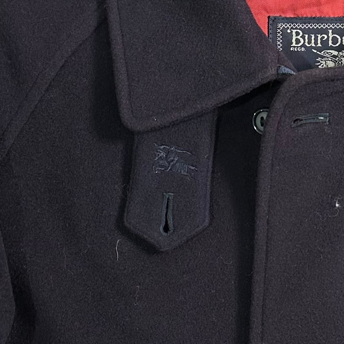90s 버버리 울 블루종 자켓 상품이미지3
