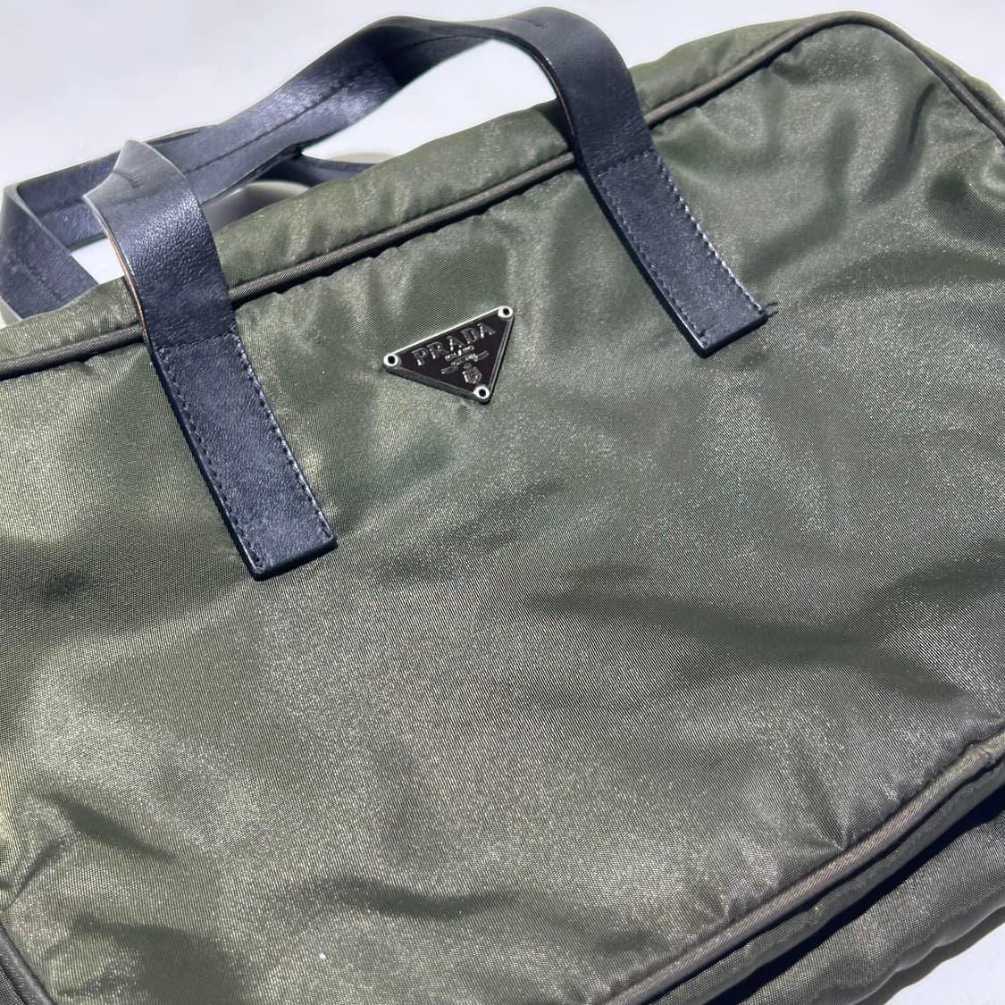 [PRADA]프라다 카키 포코노 스퀘어 토트백 BN0327 상품이미지2
