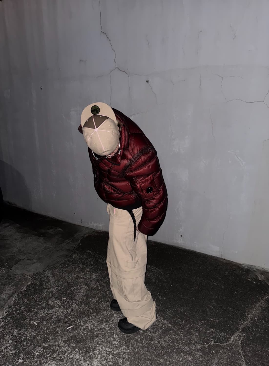 [XXL(54size)] CP컴퍼니 디디쉘 DD쉘 논 후드 패딩 버건디 상품이미지2