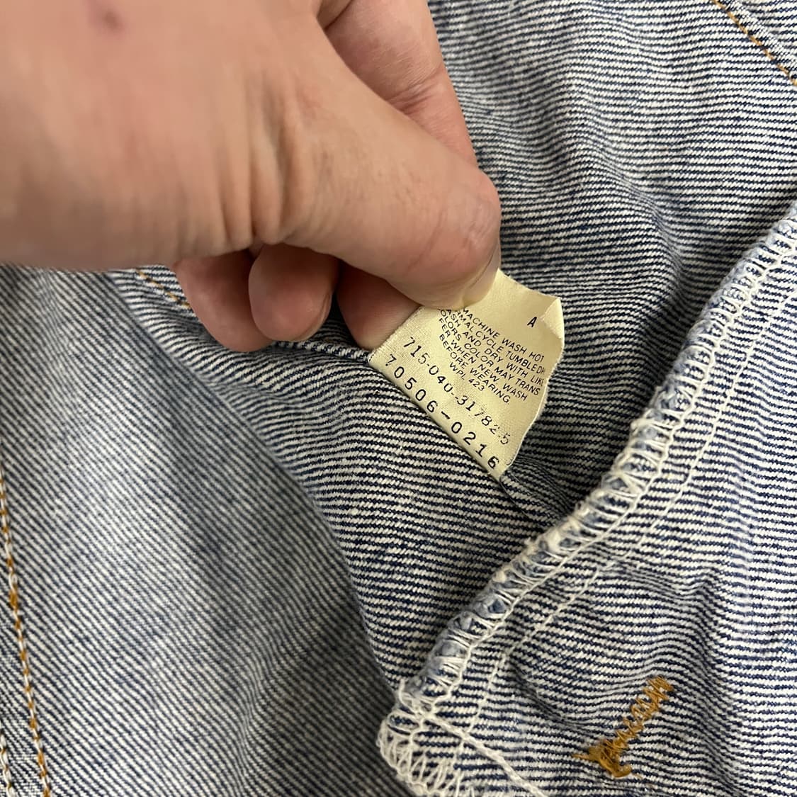 90s USA 리바이스 4세대 트러커 [46/105] 상품이미지9