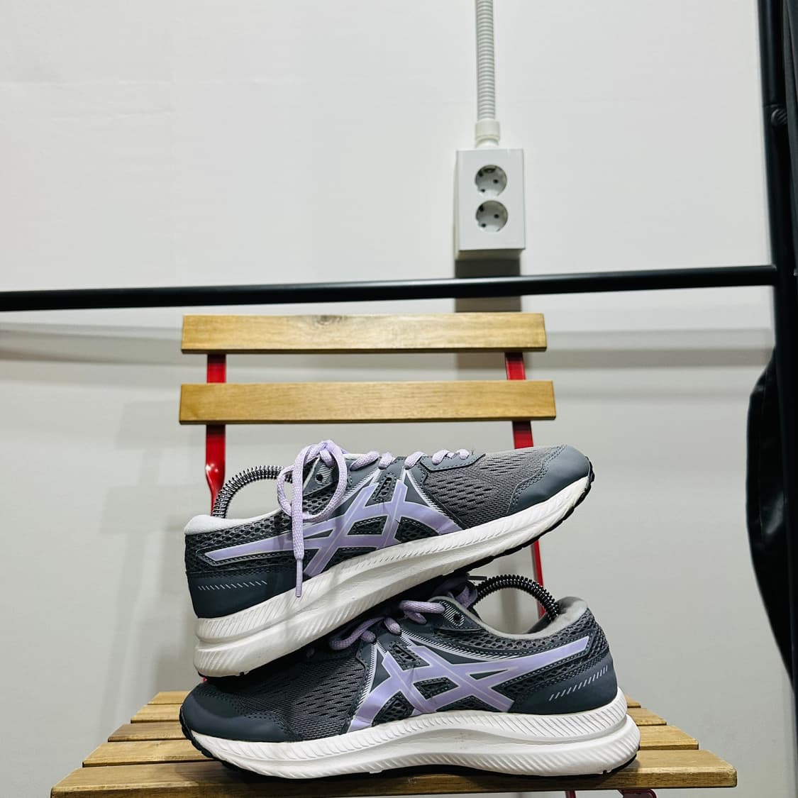 240) 아식스 운동화 여성 여자 신발 젤 컨텐드 그레이 퍼플 상품이미지6