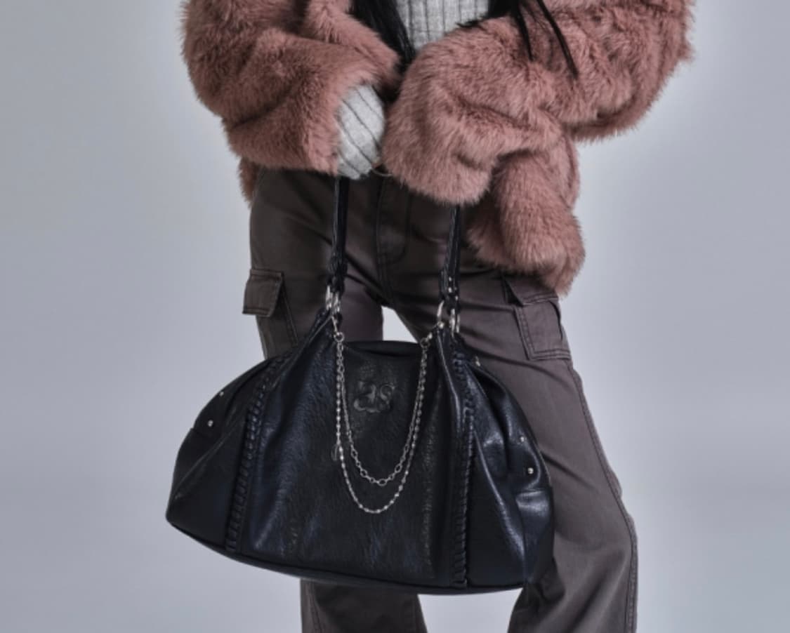 애즈온 보니타 빅백 블랙 상품이미지2