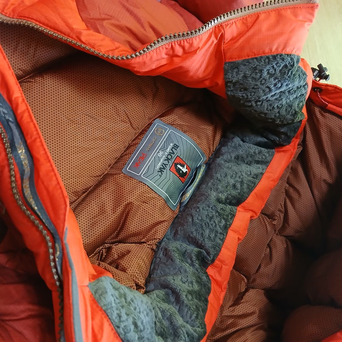 택붙은 미사용 블랙야크 여성 구스다운 패딩 점퍼 자켓 상품이미지8