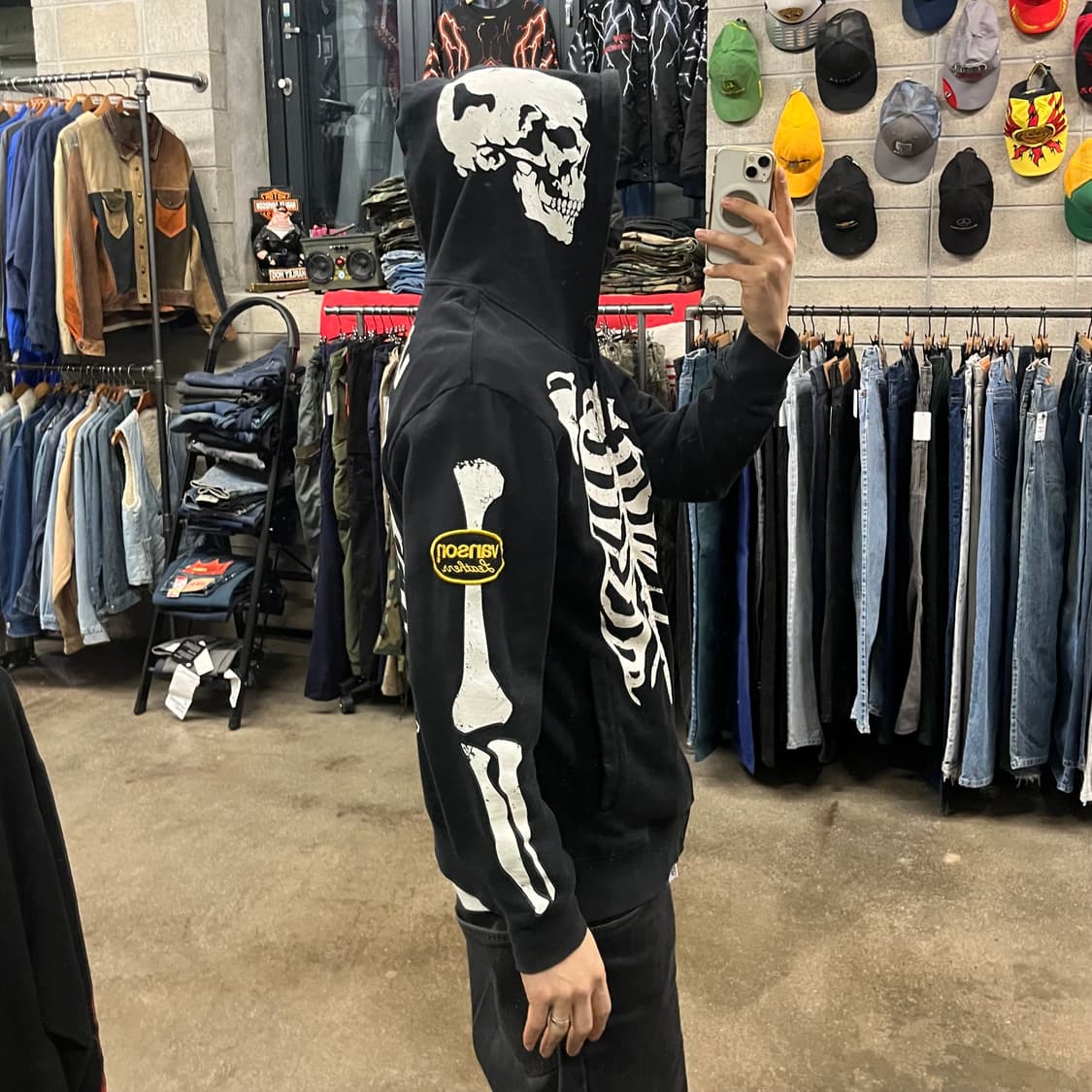 밴슨 스켈레톤 후드 집업 (100-105) 상품이미지4