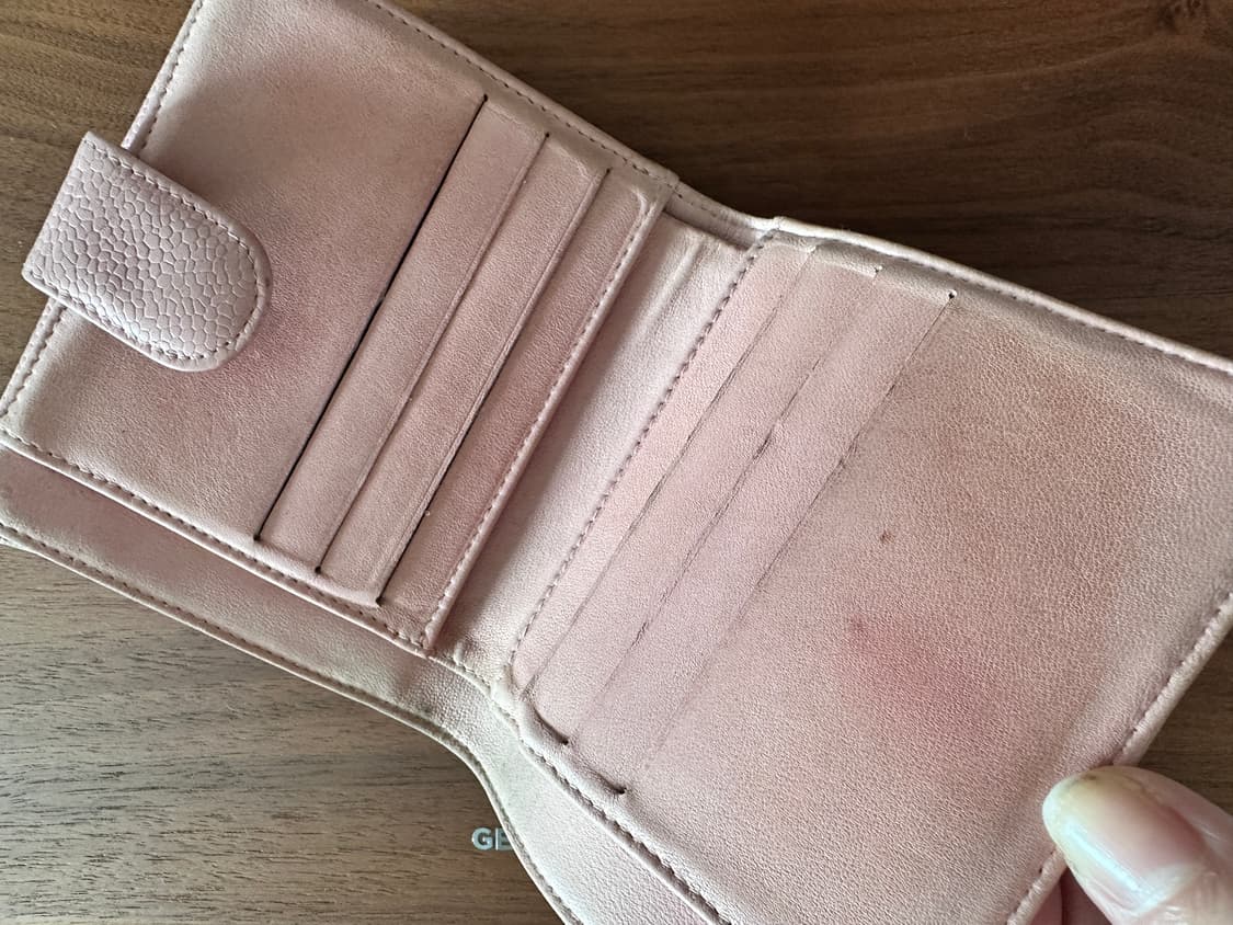 샤넬 핑크 반지갑 상품이미지4