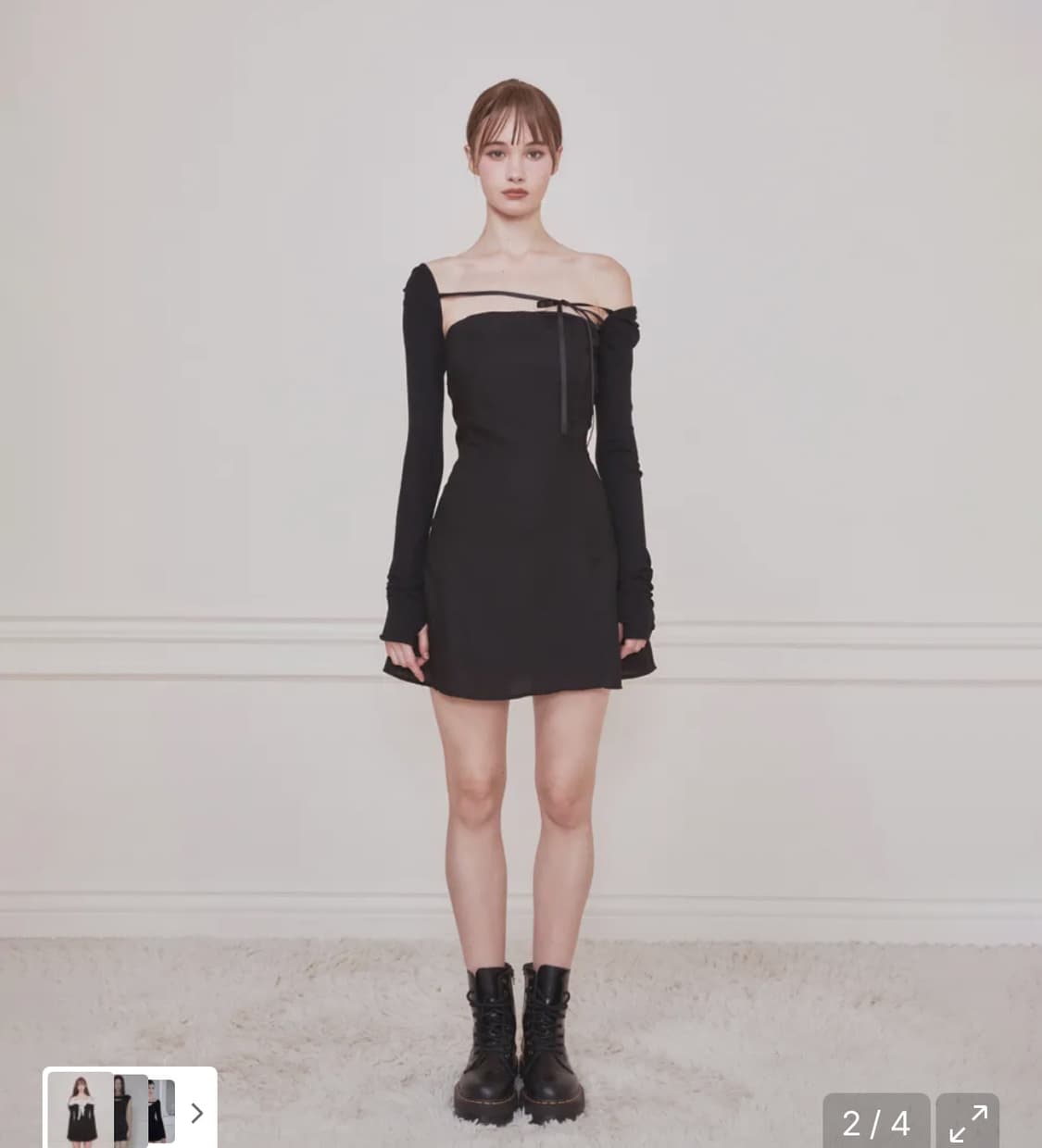 낫유어로즈 페이 볼레로 드레스 M 상품이미지1