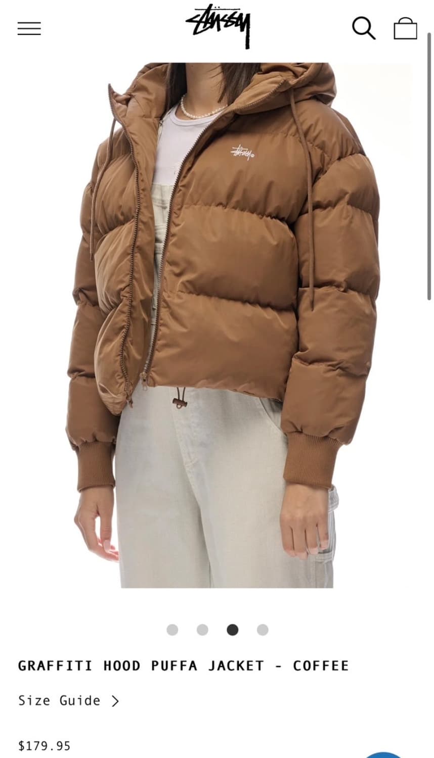 스투시 오스트레일리아 후디 푸퍼 숏패딩 10사이즈 상품이미지2