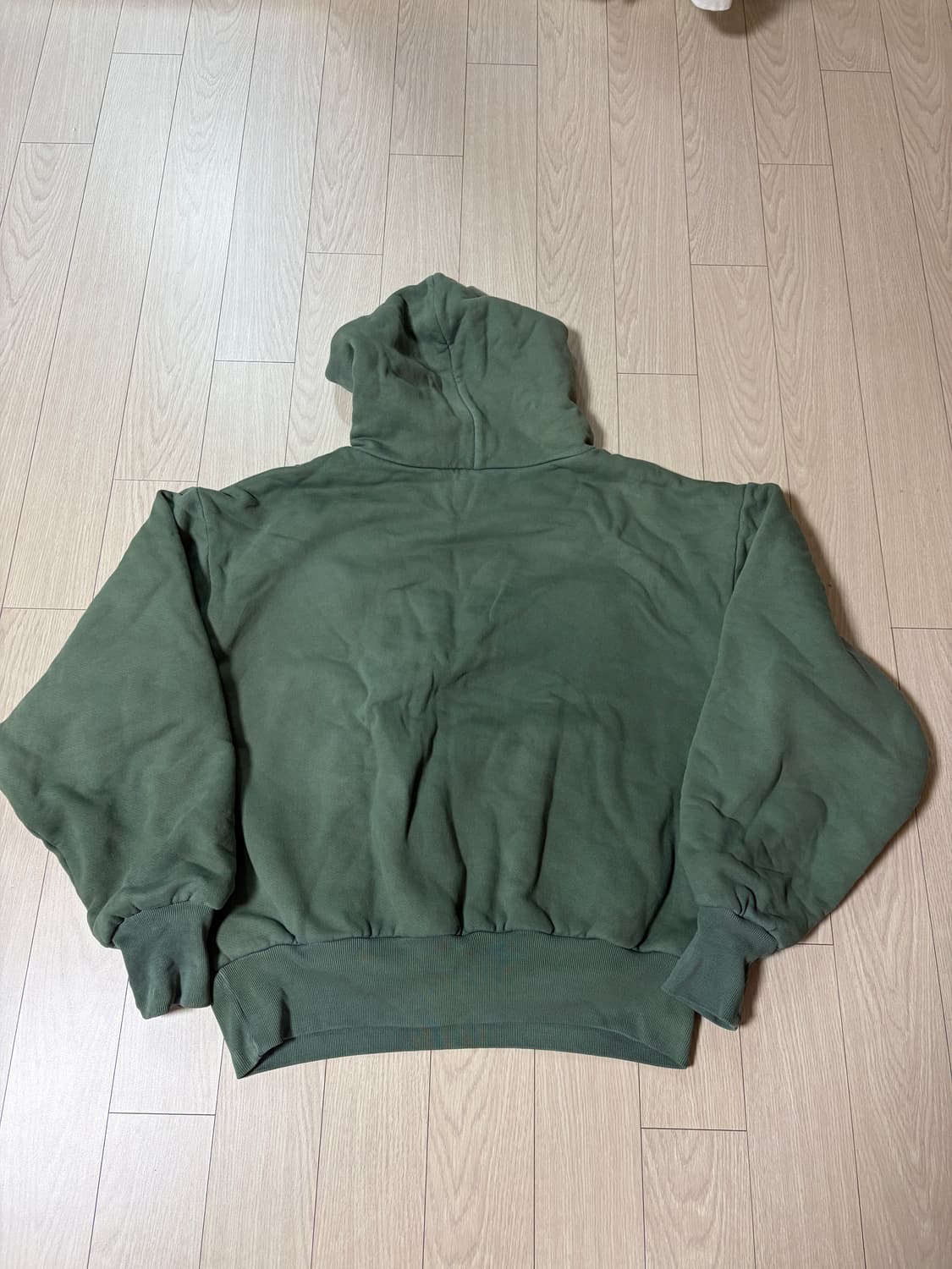 칸예 대선후드 카키 (염색) m 상품이미지2