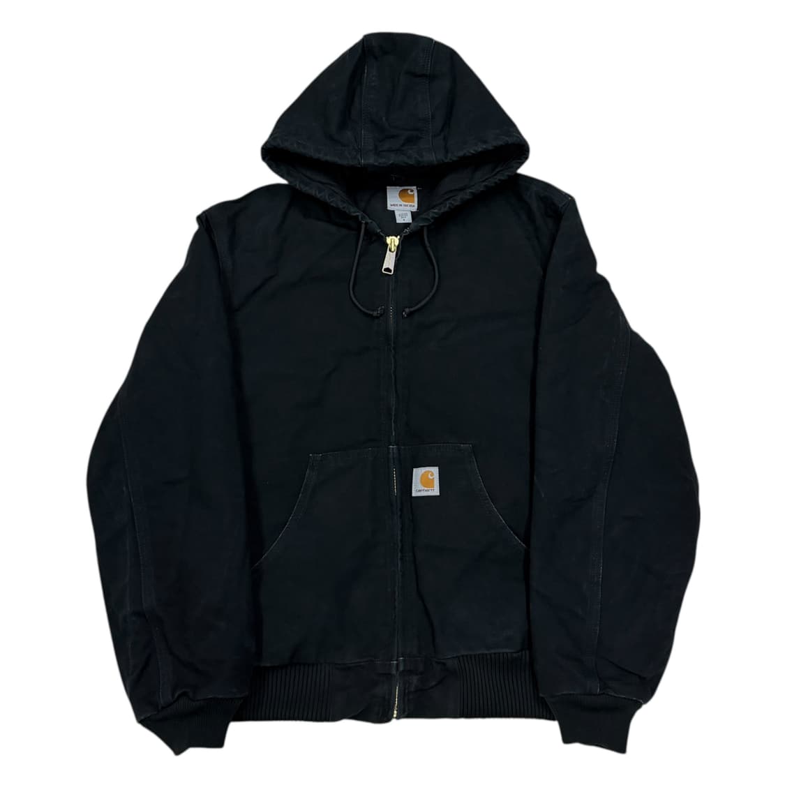 칼하트 J140 덕 액티브 누빔 후드 자켓 블랙 S 상품이미지1