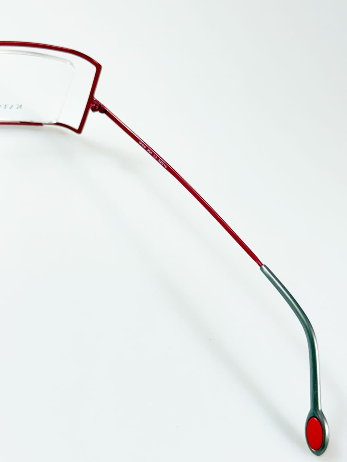 KARAVERSO 레드메탈 스퀘어 빈티지 데드스탁 안경 상품이미지6