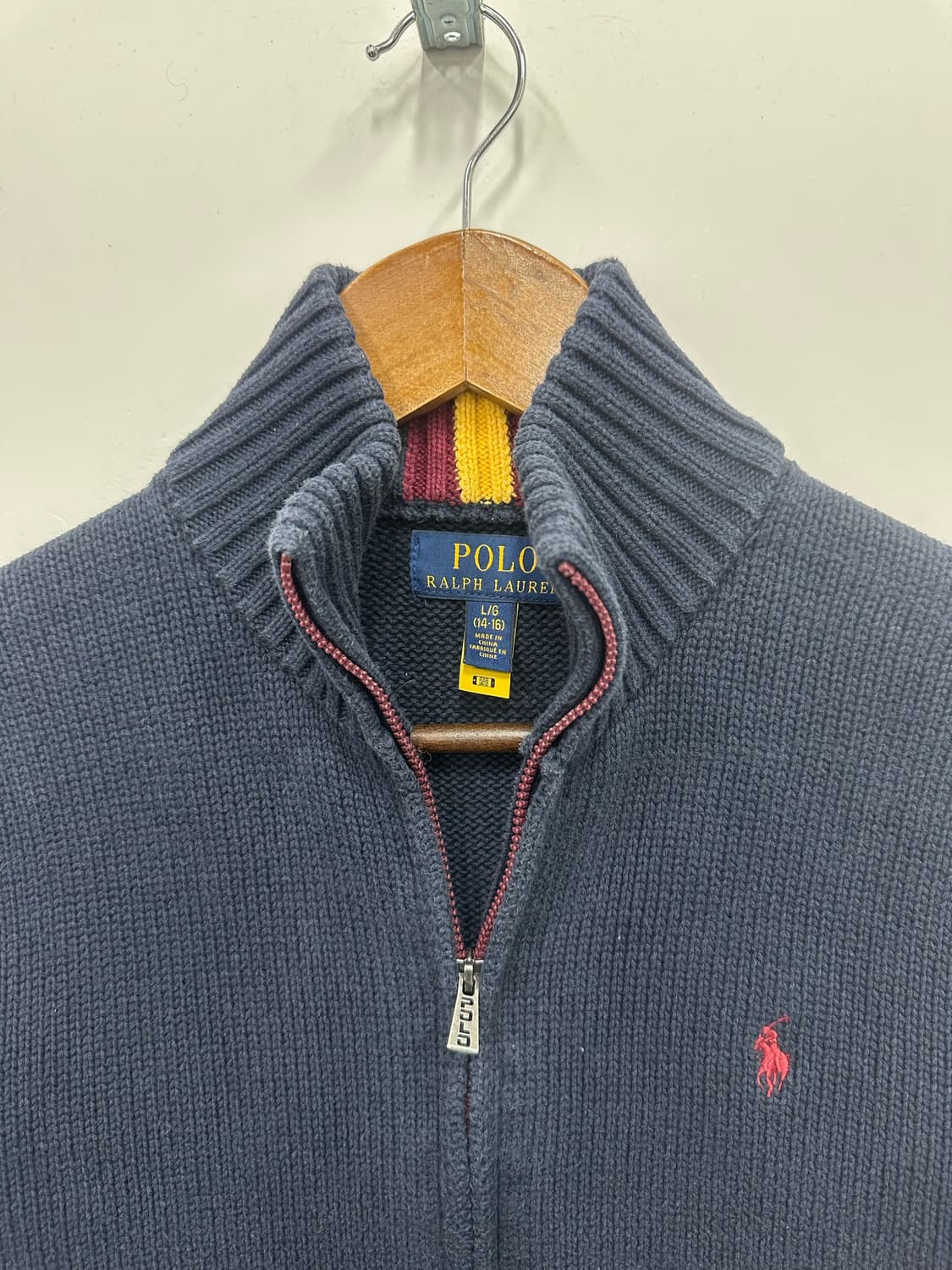 폴로 네이비 니트집업  상품이미지2