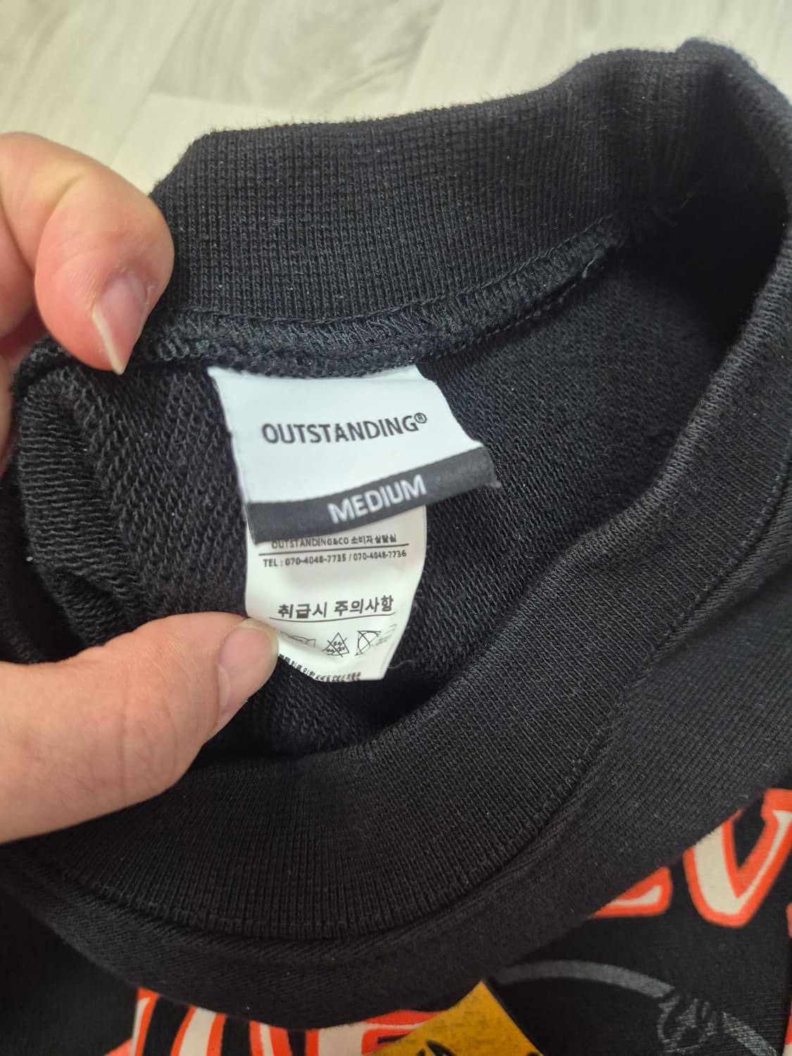 아웃스탠딩 맨투맨 M사이즈 상품이미지3