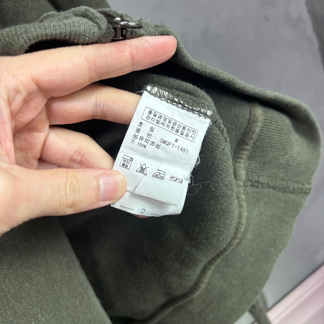 폴로 랄프로렌 니트 후드집업 카키 상품이미지3