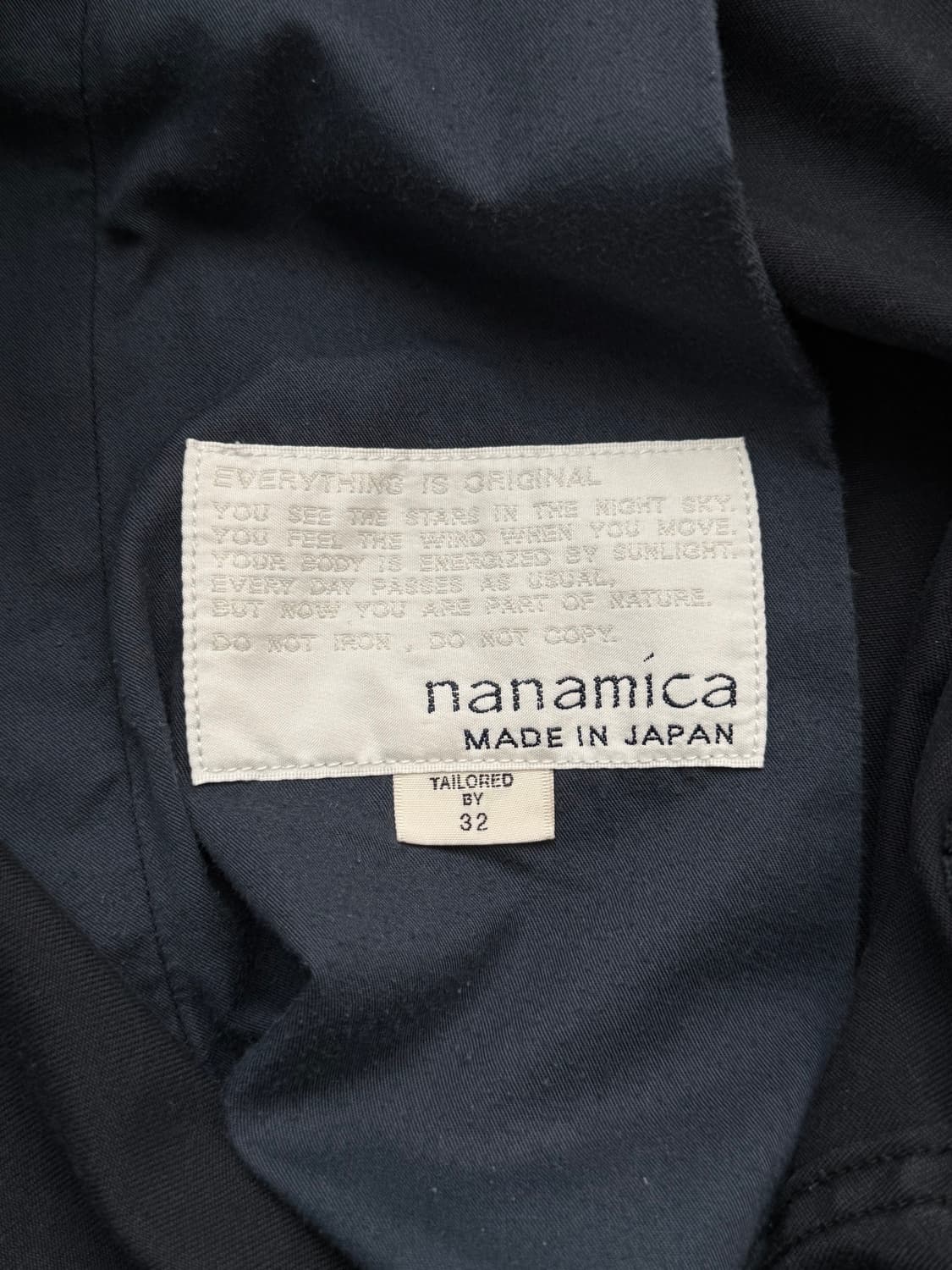 나나미카 와이드 치노 팬츠 네이비 상품이미지3