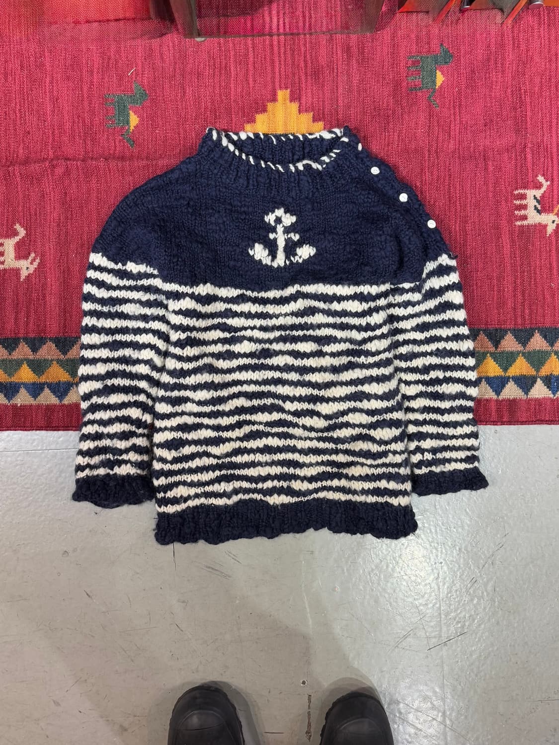 Handmade anchor 헤비 울 니트 상품이미지2