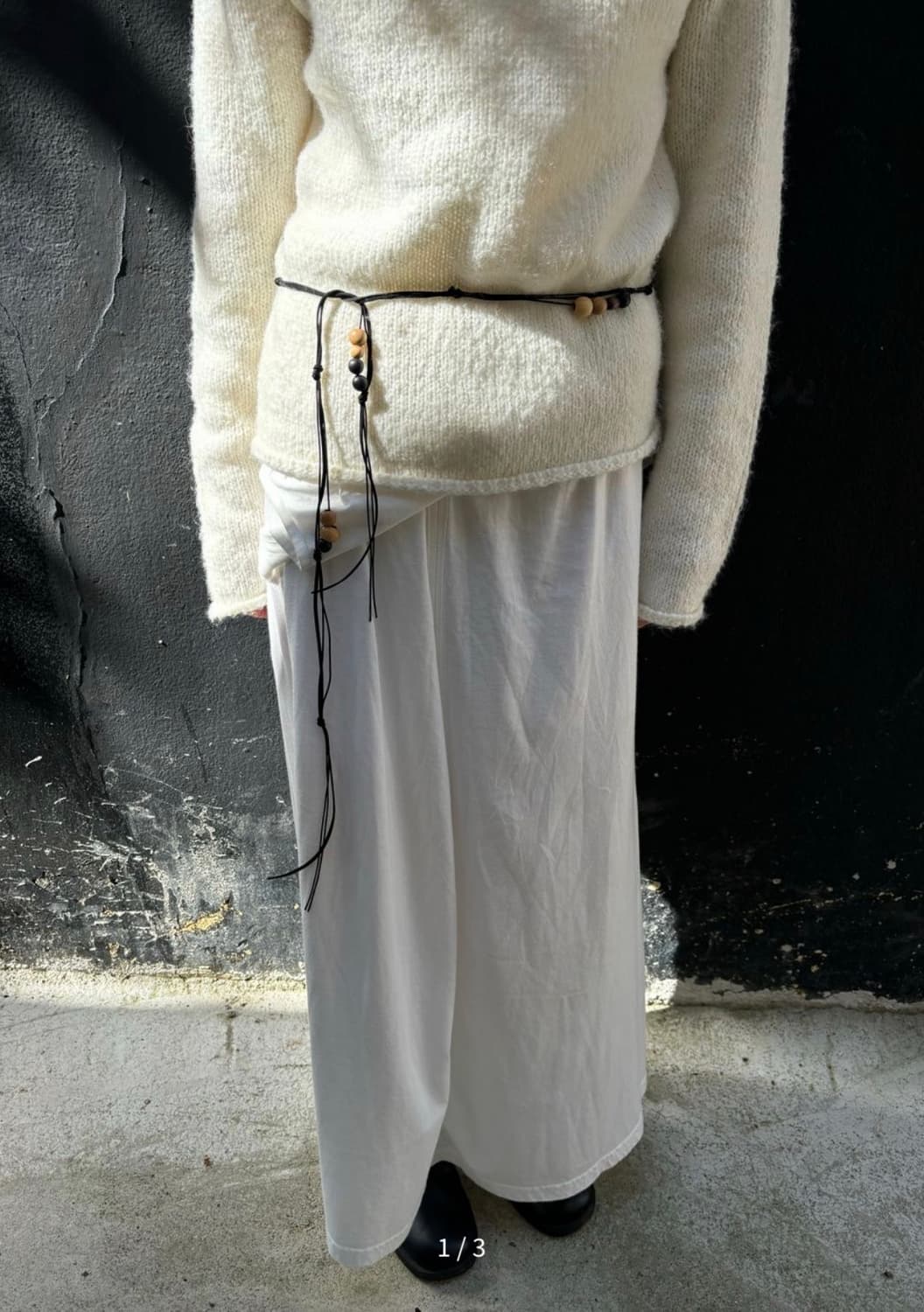 브리즈 아카이브 lump knot belt black 상품이미지1