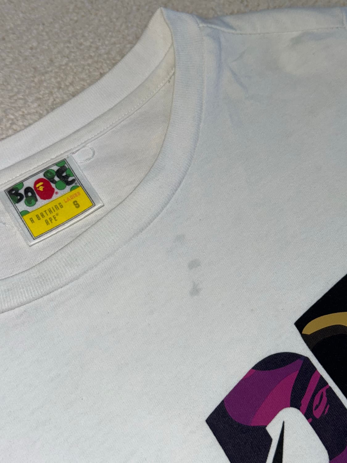 베이프 크레이지 카모 스타 반소매 티셔츠 상품이미지6