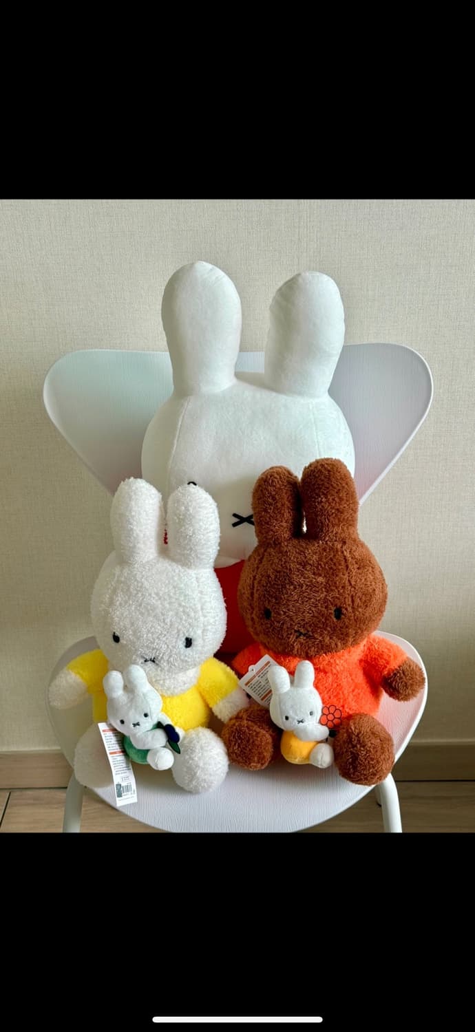 미피 인형 일괄 (45cm, 31cm*2, 8cm*2) 상품이미지1