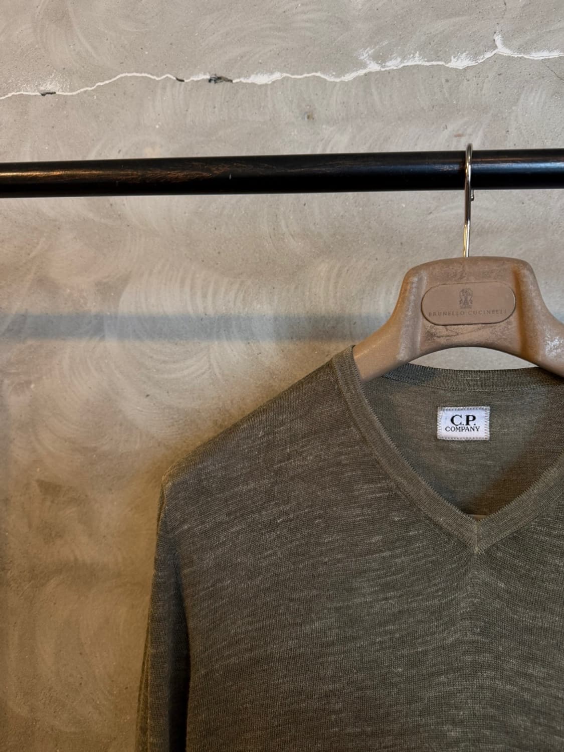 CP 컴퍼니 브이넥 니트 슬림100 상품이미지2