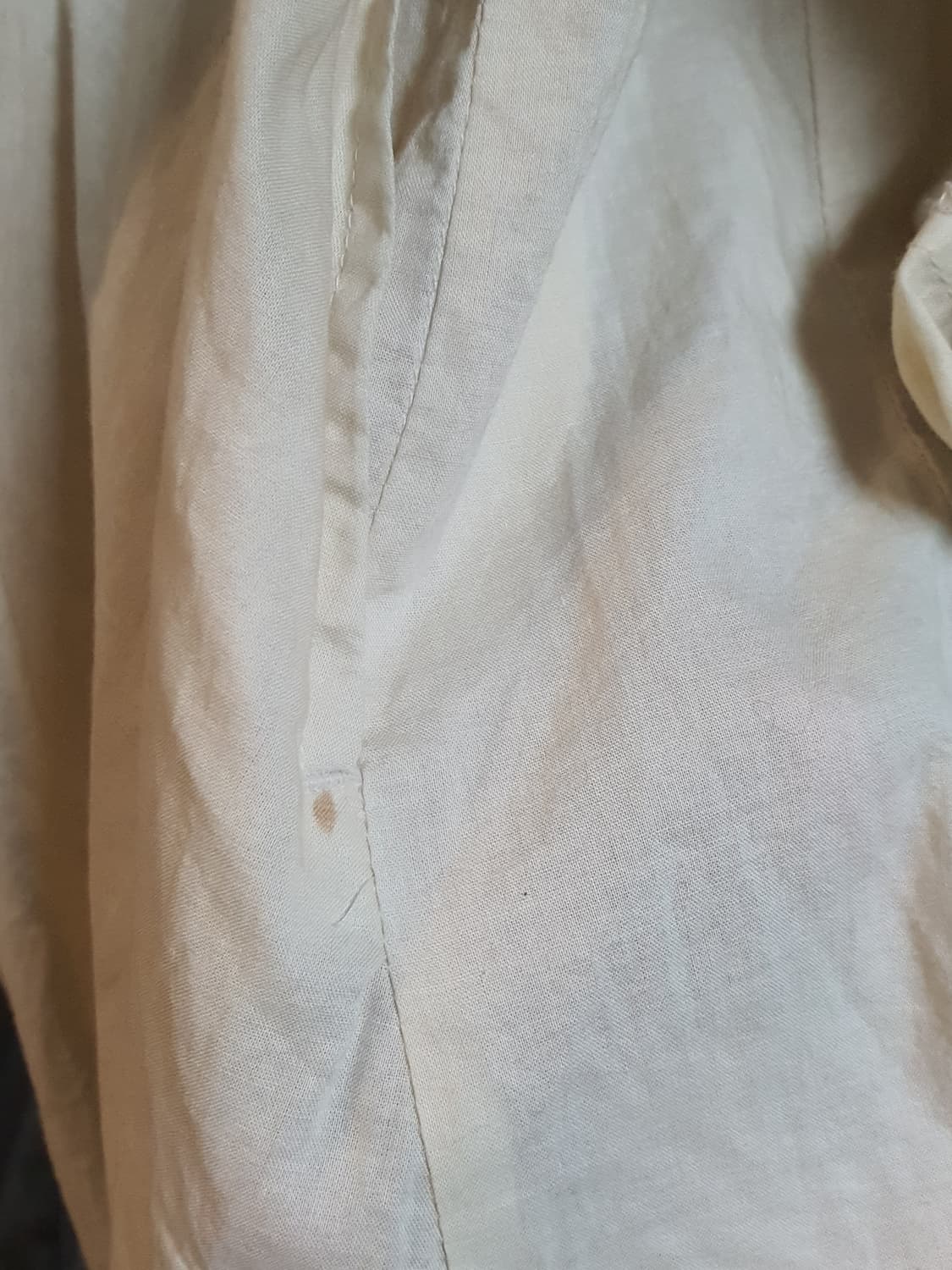 [일본빈티지] 아이보리 롱 가디건 셔츠형 겉옷 천 100 상품이미지2
