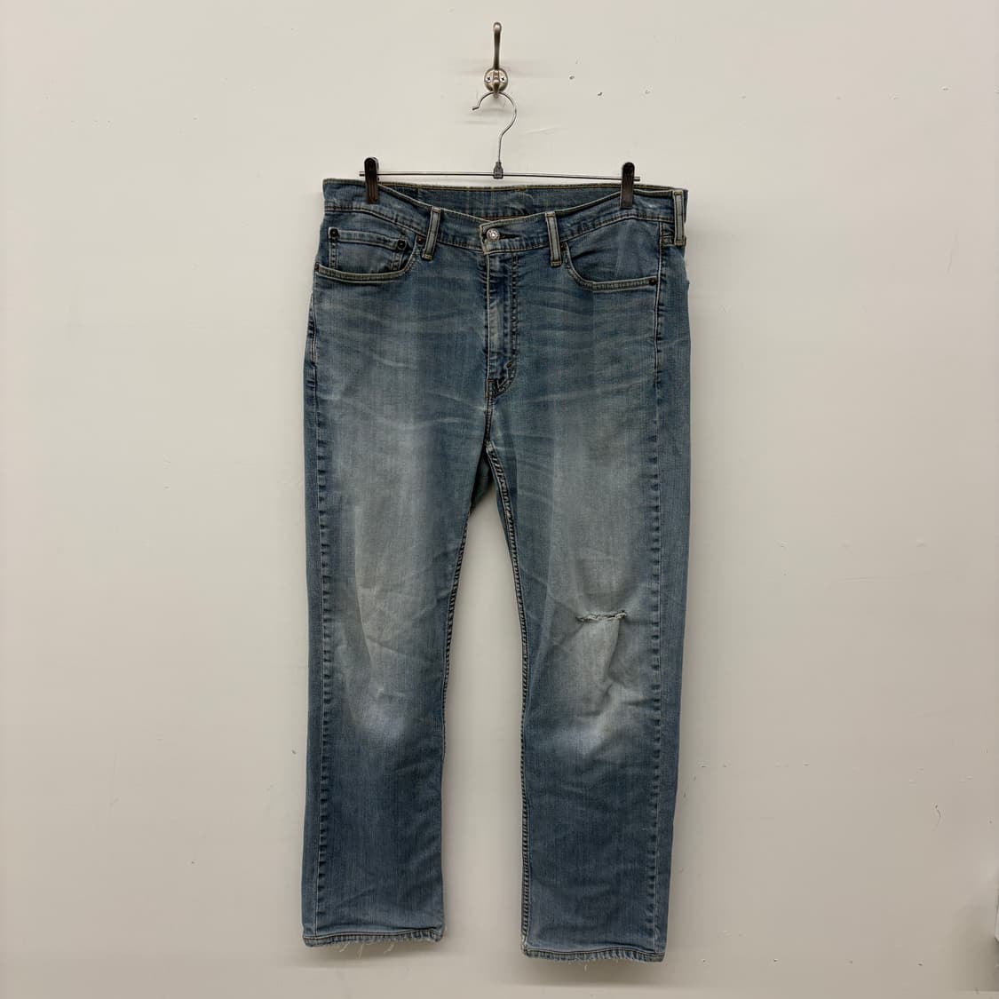 리바이스 데미지 워싱 청바지 34in 상품이미지1