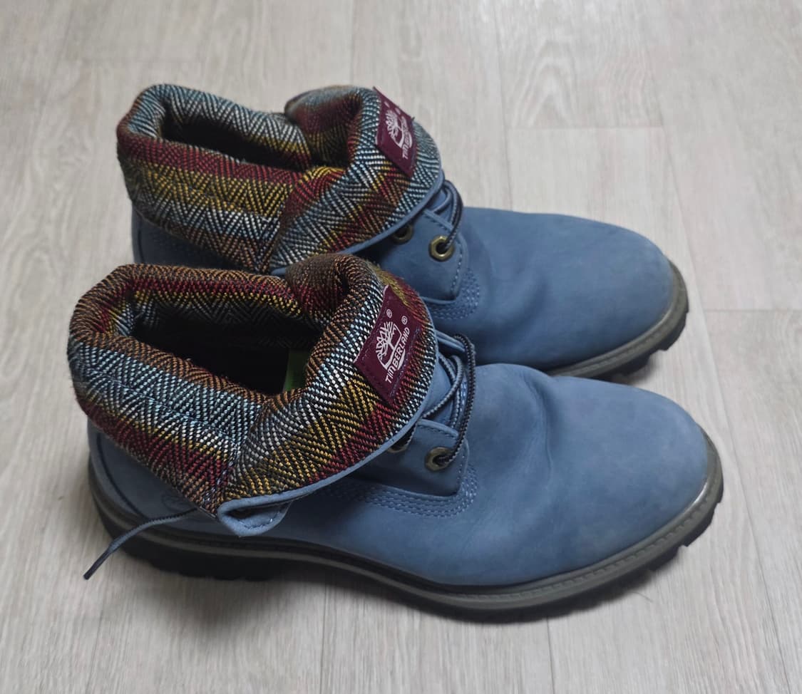 팀버랜드 롤탑 스웨이드 블루 앵클부츠 (255~260) 상품이미지4