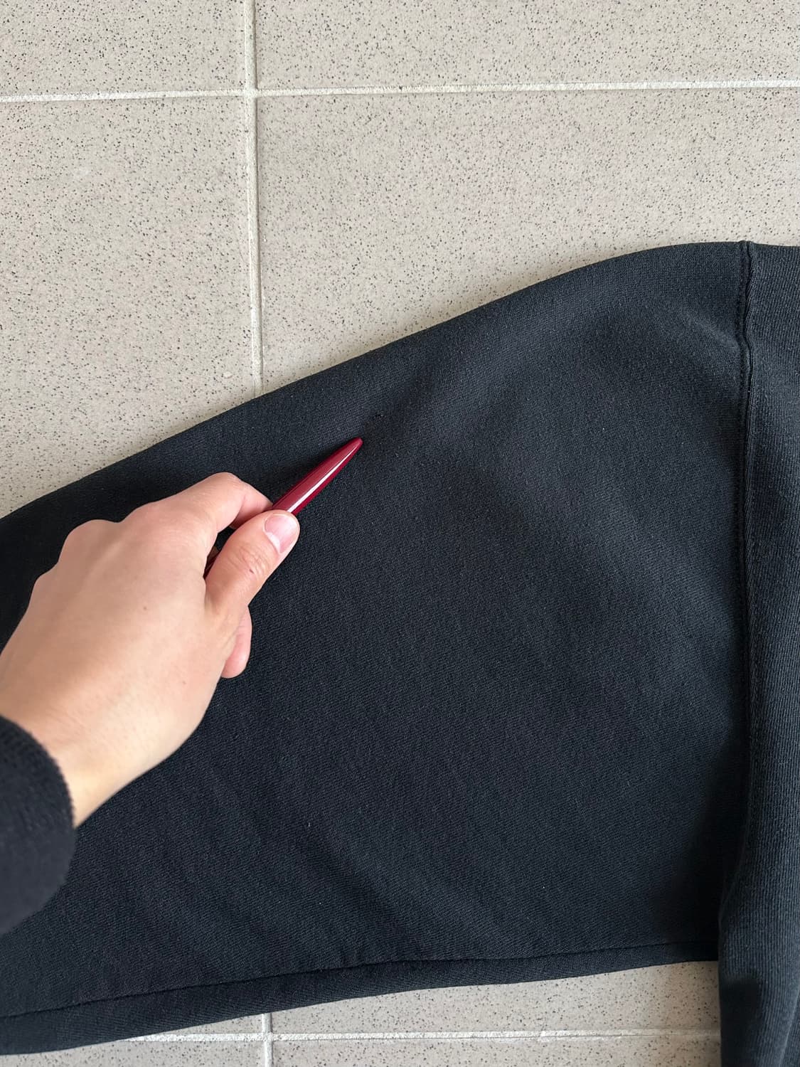 90s 빈티지 러셀 스웻셔츠 블랙 XXL USA 상품이미지6