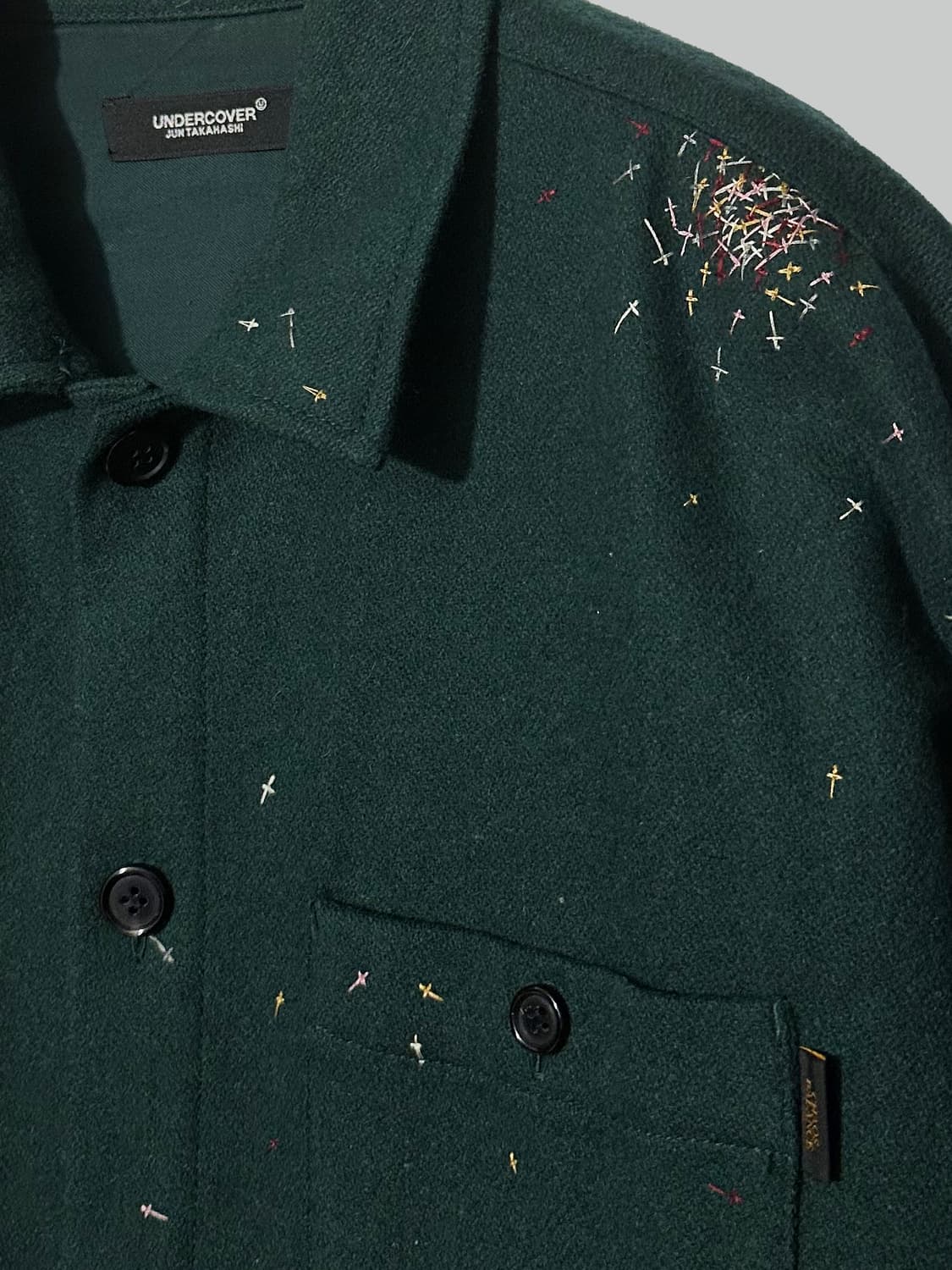 언더커버 24aw 크로스 스티치 울 자켓 상품이미지2