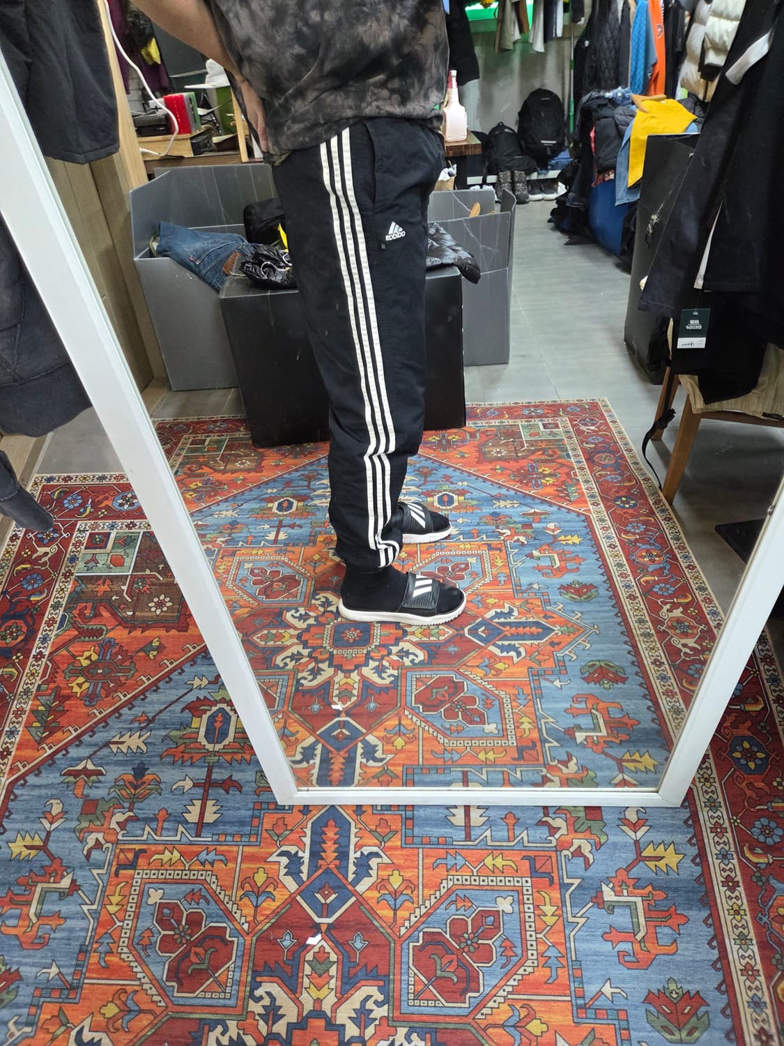 아디다스 올드스쿨 방풍 누빔 트랙 조거팬츠 대략 33 34 상품이미지6