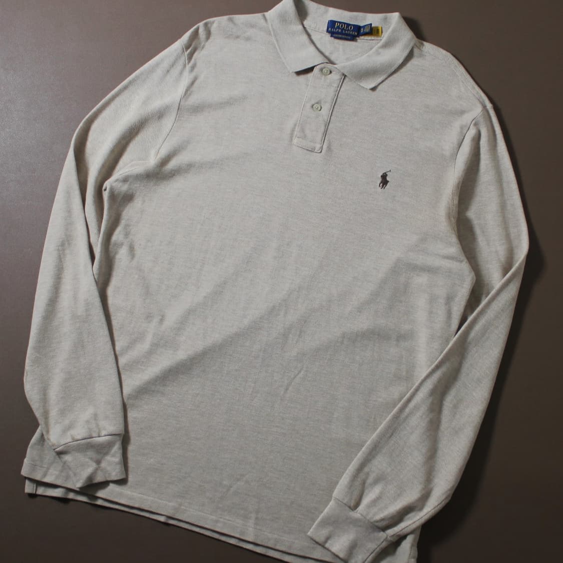 Polo 폴로 랄프로렌 오트밀 카라 롱 슬리브 (QR인증) 상품이미지3