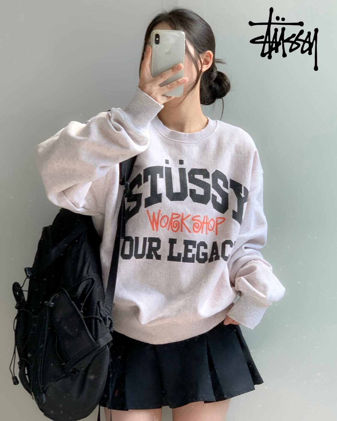 스투시 x 아워레가시 맨투맨 상품이미지2