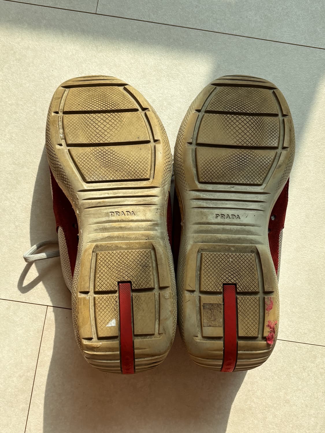 Prada Sports America’s Cup 버건디 스웨이드 UK9 상품이미지3