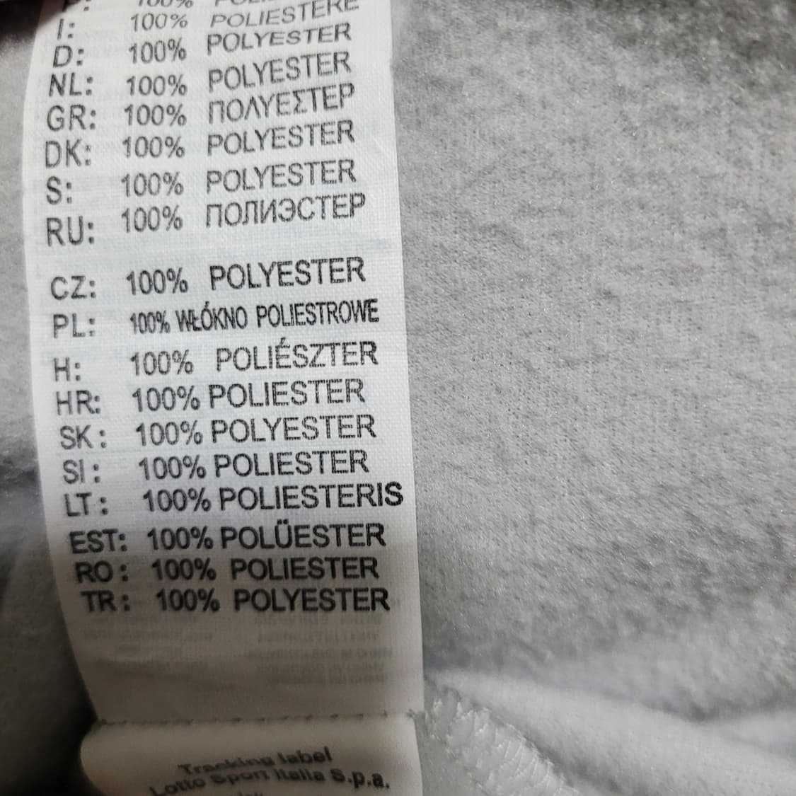 Lotto 제노아FC 이탈리아 그레이 캐주얼 스웨트탑 트레이닝웜업 맨투맨 상품이미지5