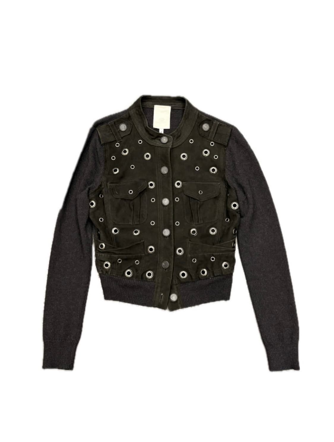 오르나 아일렛 크롭 자켓 블랙 0 (W) 상품이미지1