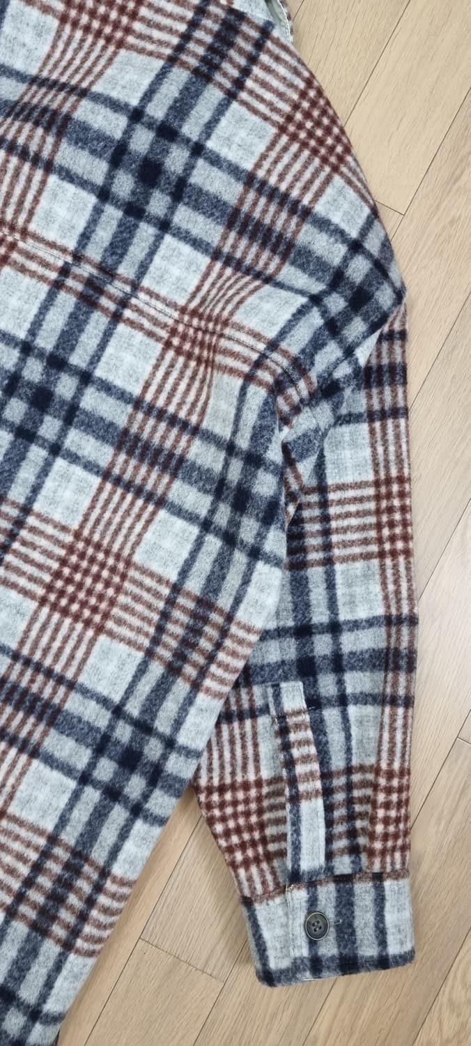 ZARA 자라 체크 셔츠형 코트 S _ 여성 상품이미지8