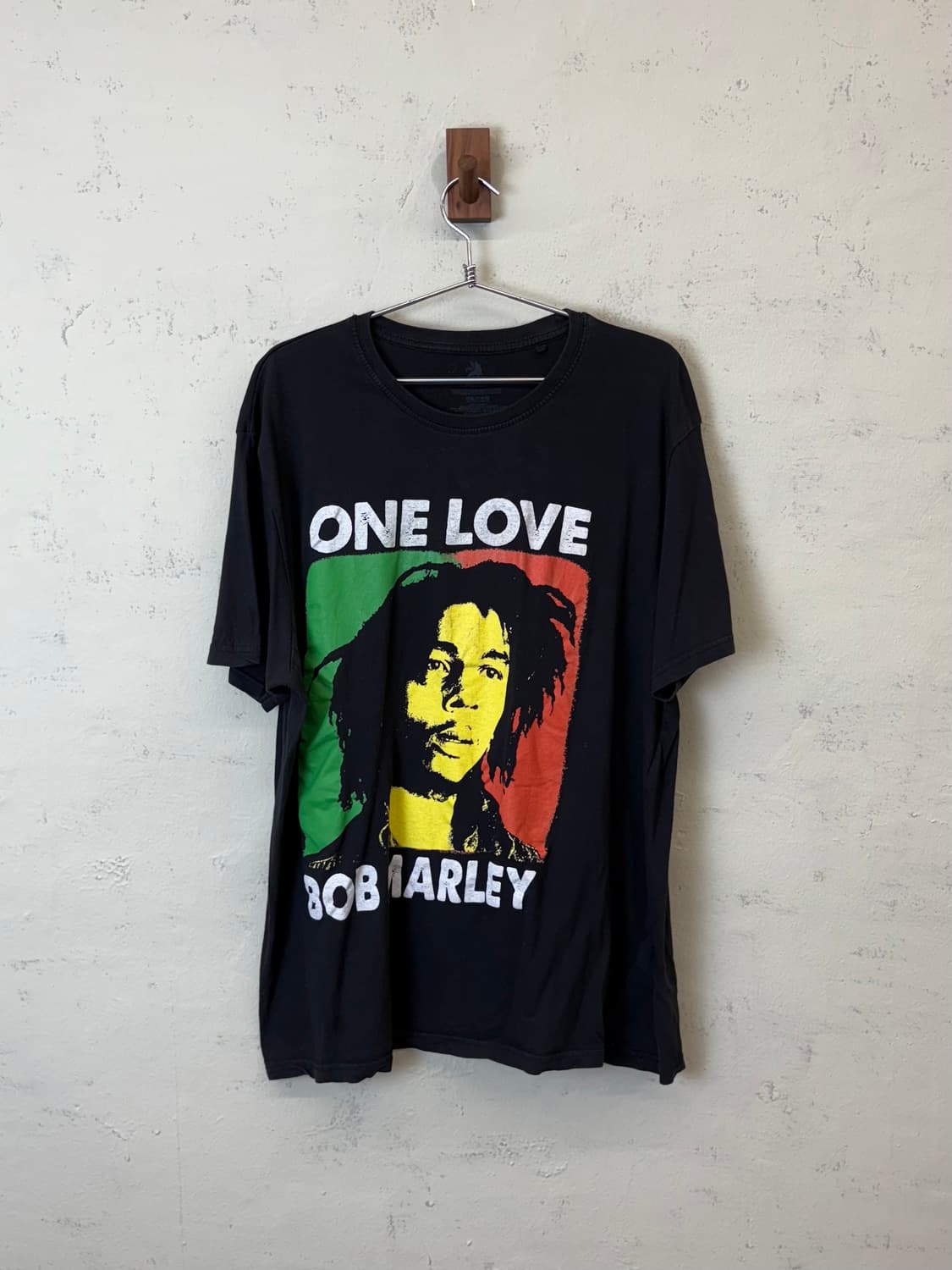 밥 말리 ONE LOVE 블랙 반팔 티셔츠 상품이미지1