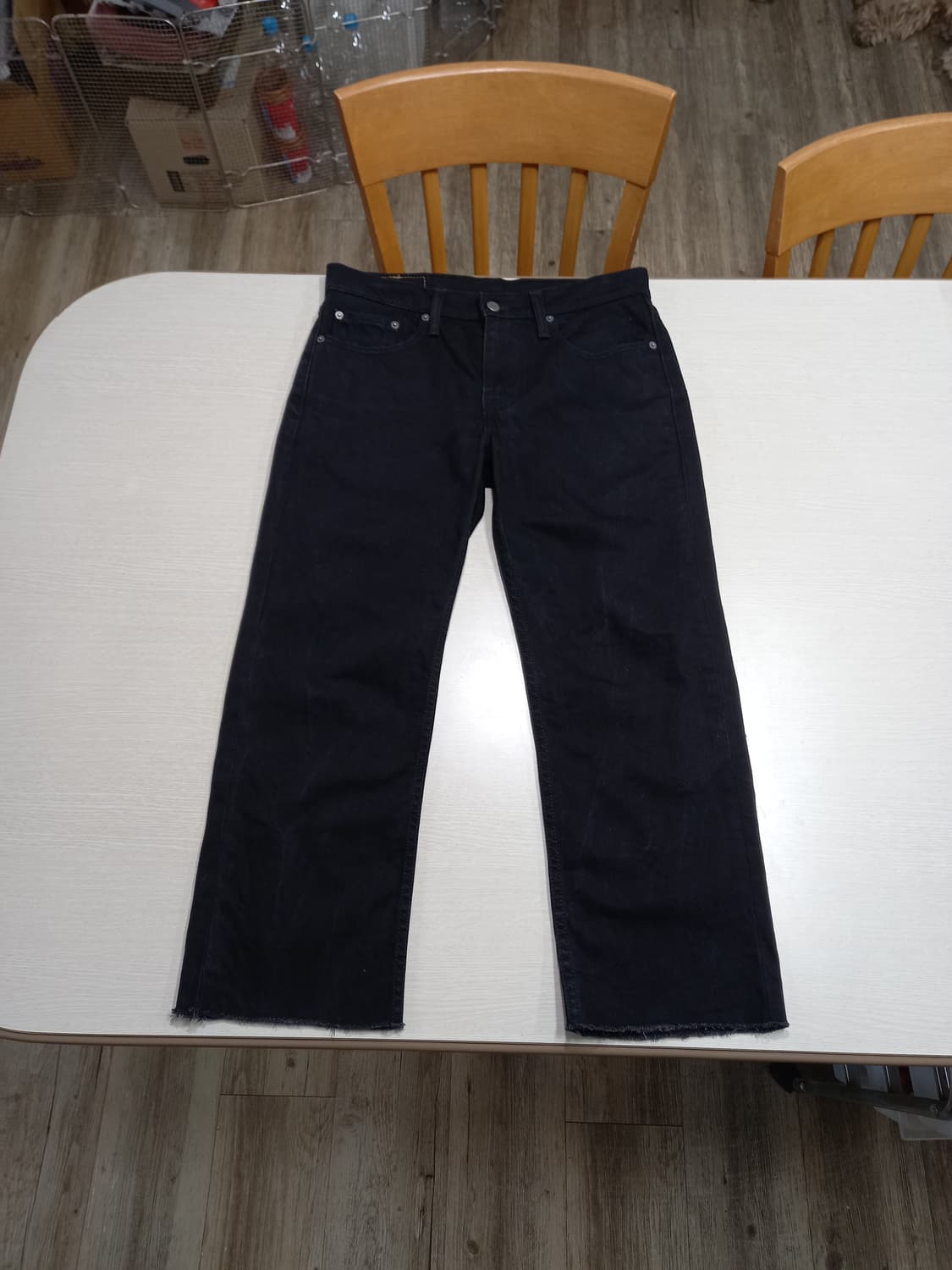 30 리바이스514 콜롬비아 스판 일자진 블랙 크롭진 30-206 상품이미지1