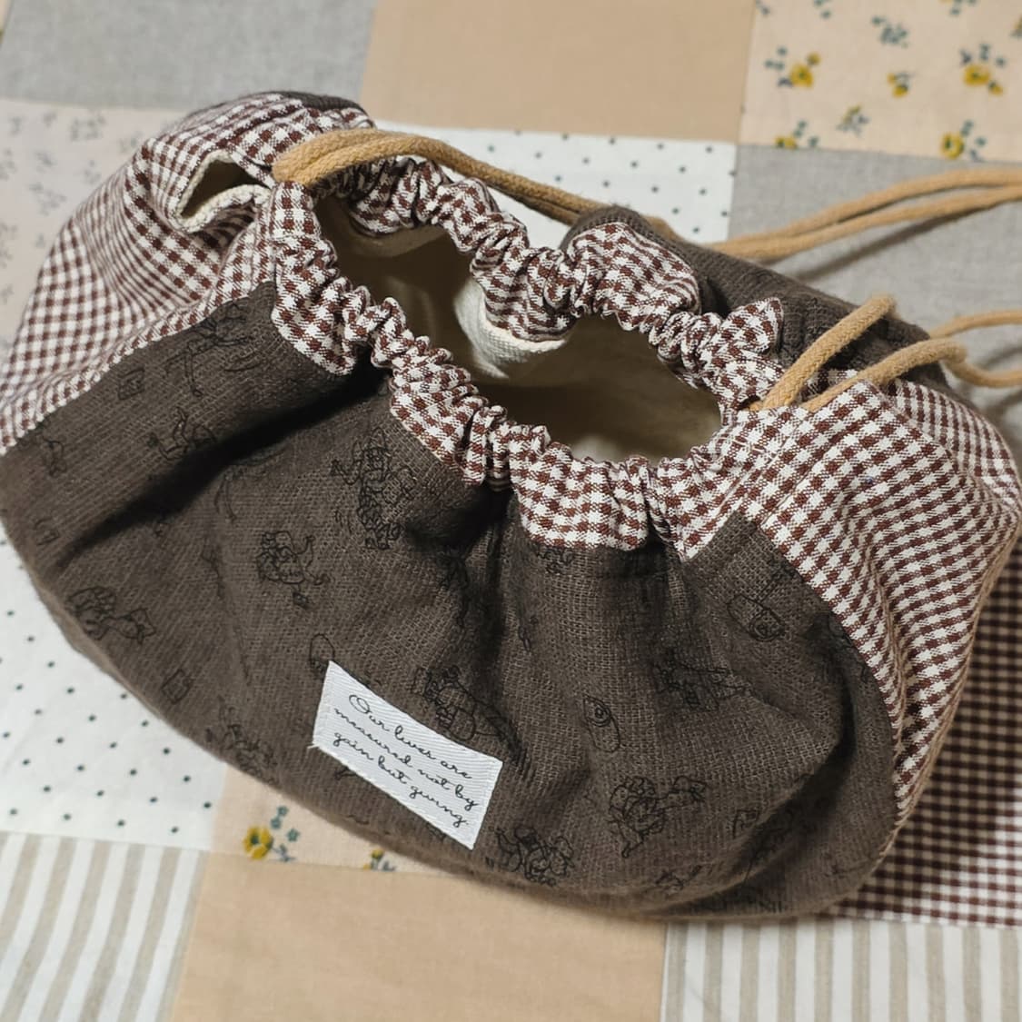 핸드메이드 라운드 스트링 파우치 상품이미지10