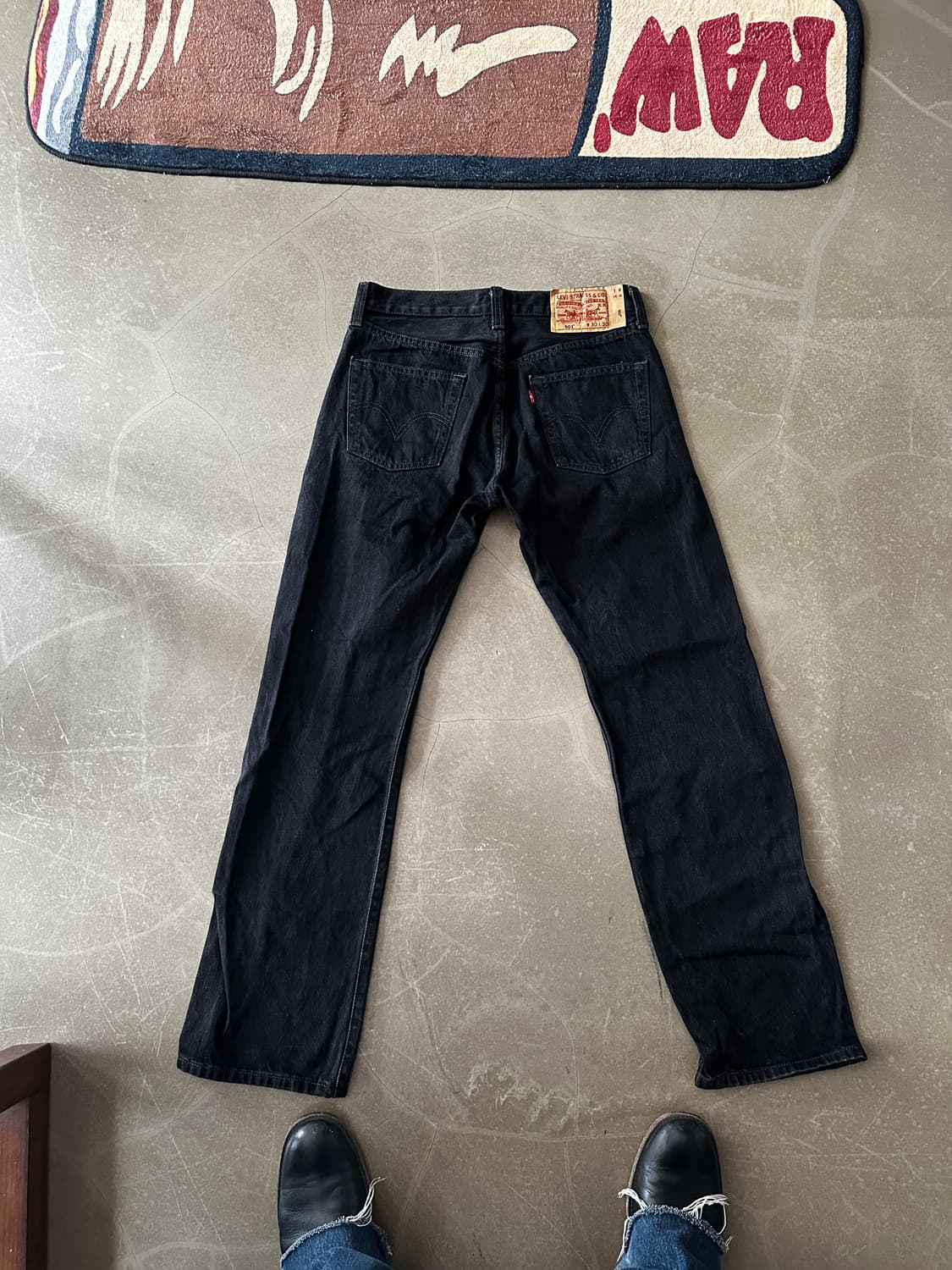 Levi’s 501 블랙 데님 팬츠 (W30) 상품이미지1