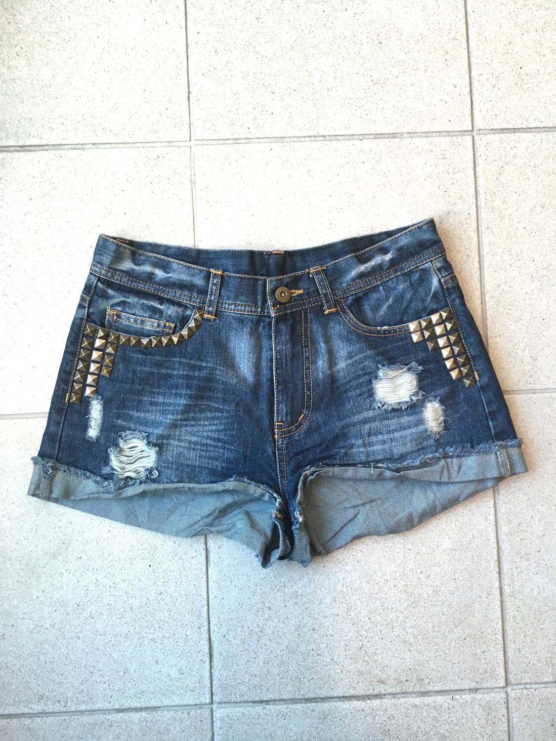 jpn vintage stud denim shorts 상품이미지1