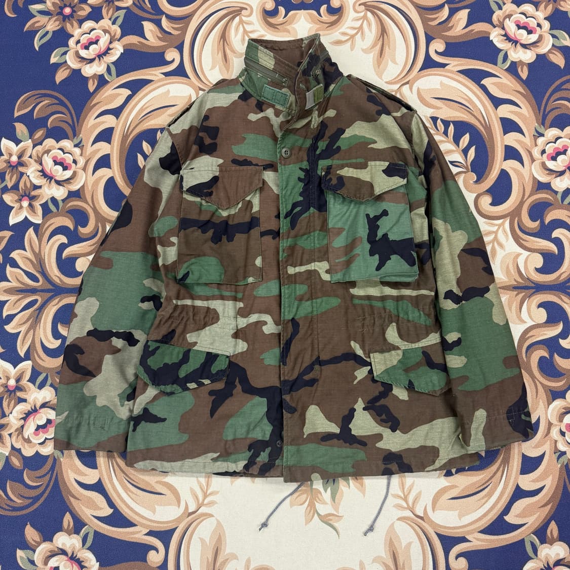 (S-S)00s 미군 오리지널 우드랜드 카모 필드자켓 상품이미지1