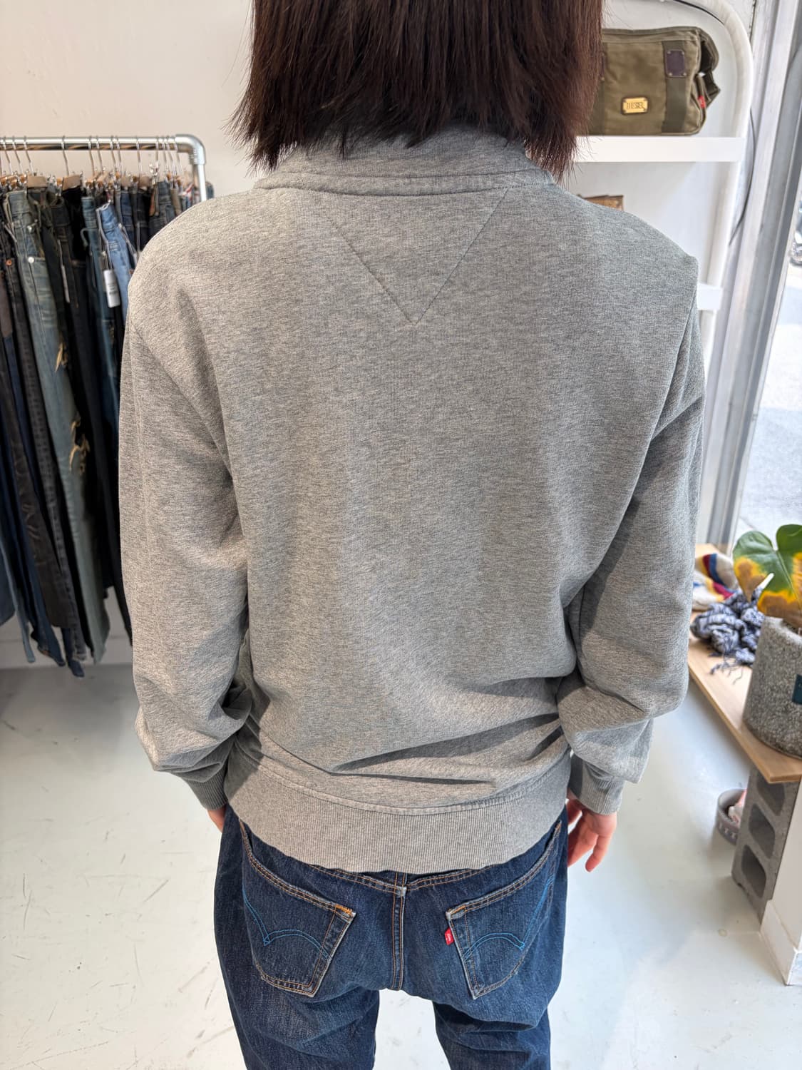 Tommy Hilfiger 그레이 스트라이프 집업 트랙 자켓 상품이미지2