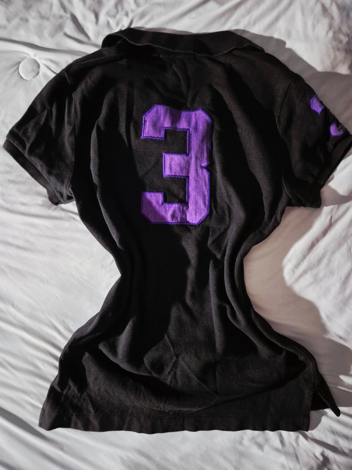스키니 폴로 빅포니 슬림핏 카라티 블랙 퍼플 상품이미지2
